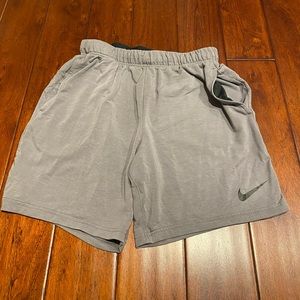 Gray Nike dri-fit shorts